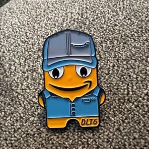 Amazon Blue & Yellow Delivery Peccy Enamel Pin